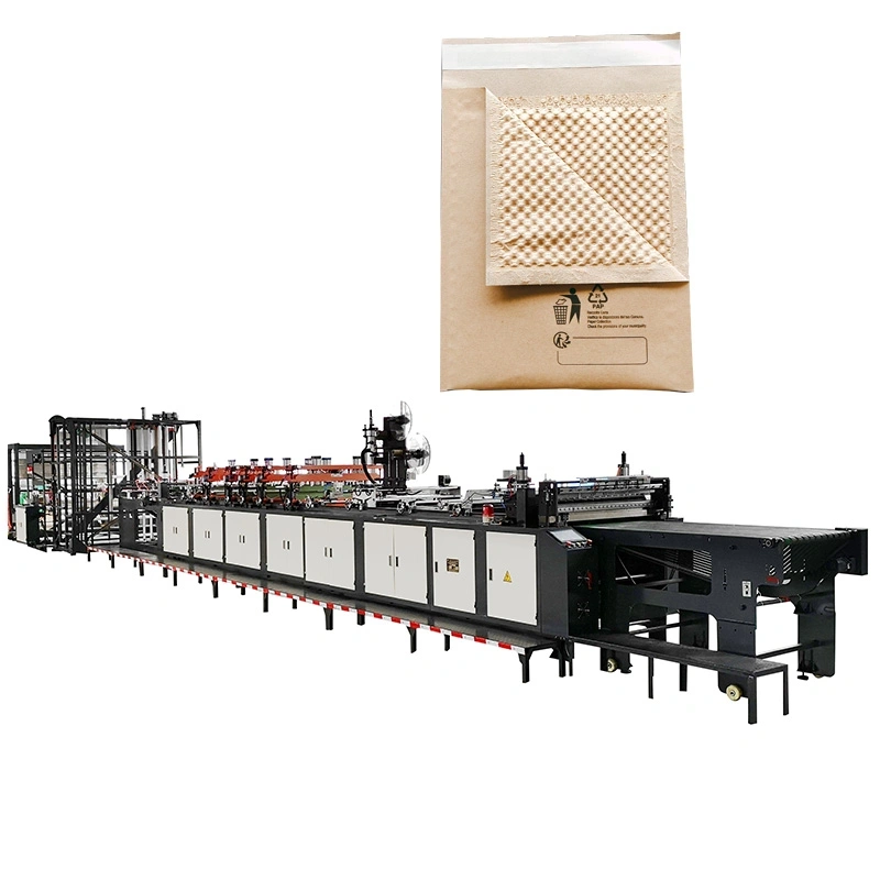 Automatisk Kraft Paper Bubble Mailer Making Machine